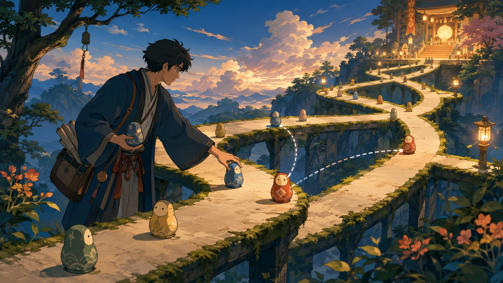 An adult creator comparing distant points on one branching story path