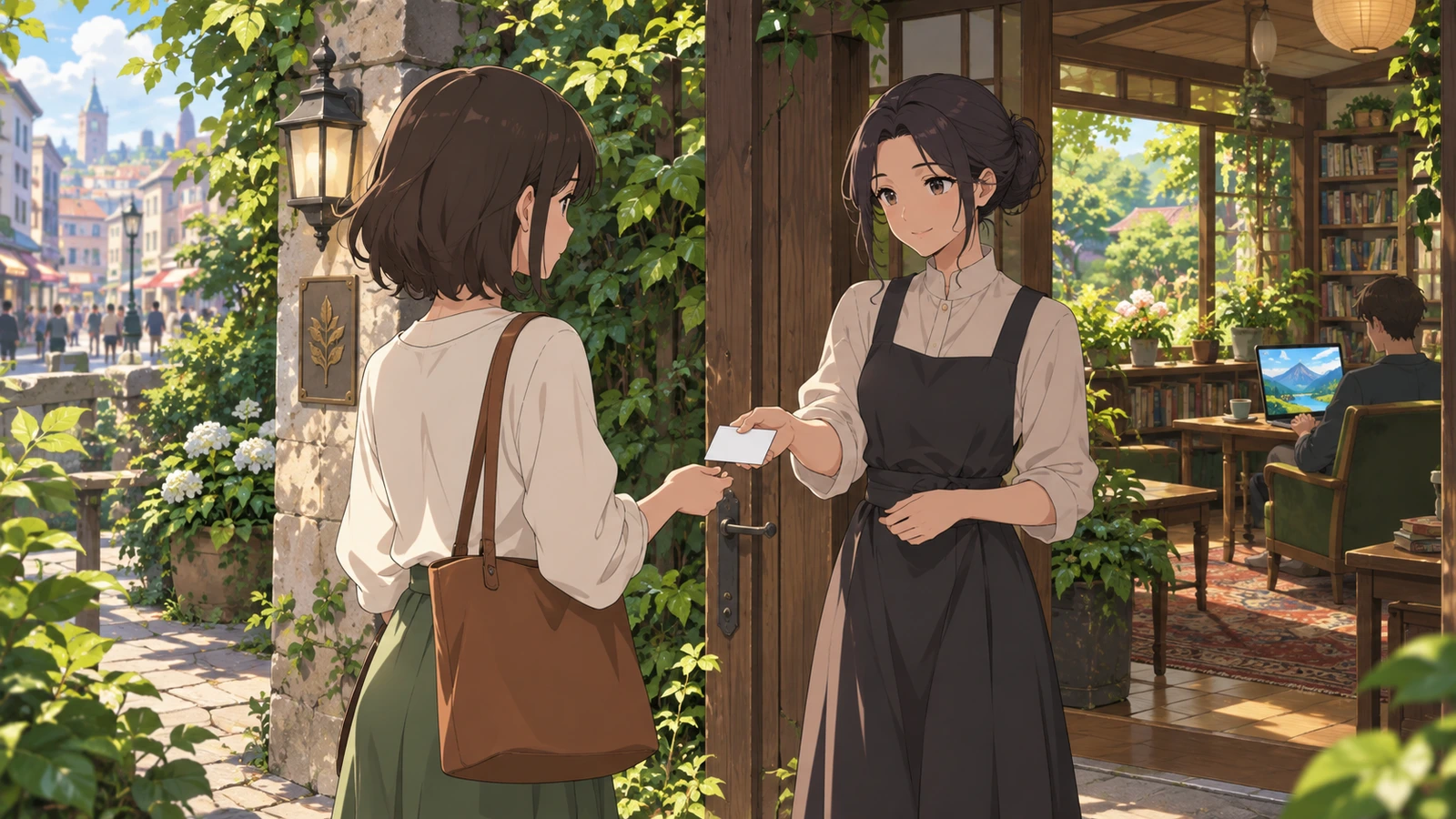 A creator handing a direct invitation card to a trusted reader