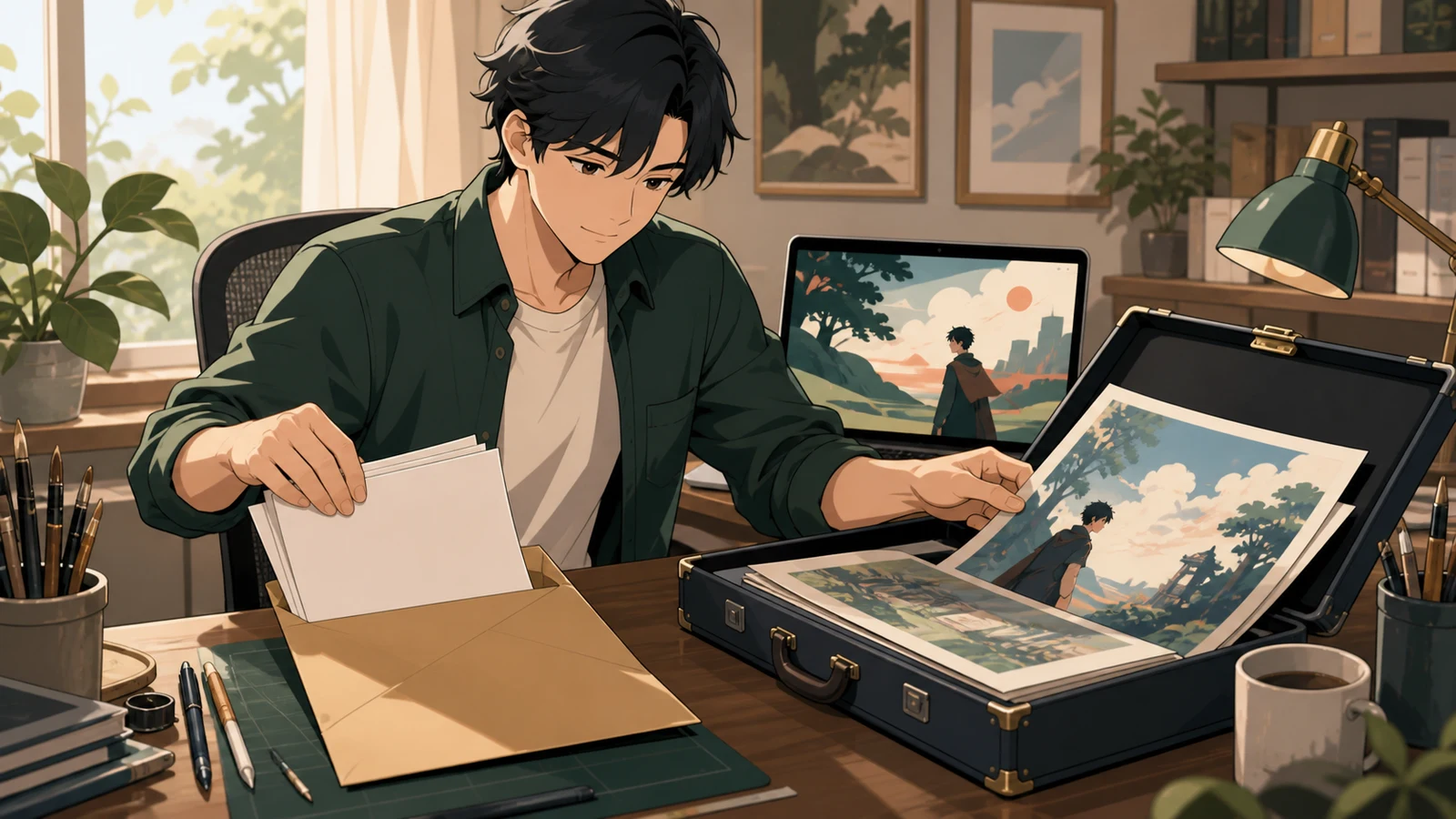 Separate packages for a script review and an art handoff