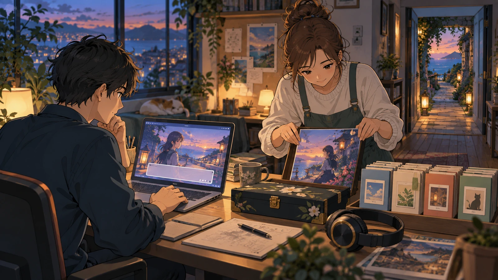 Two creators test the public build and organize its cover, credits, and release materials