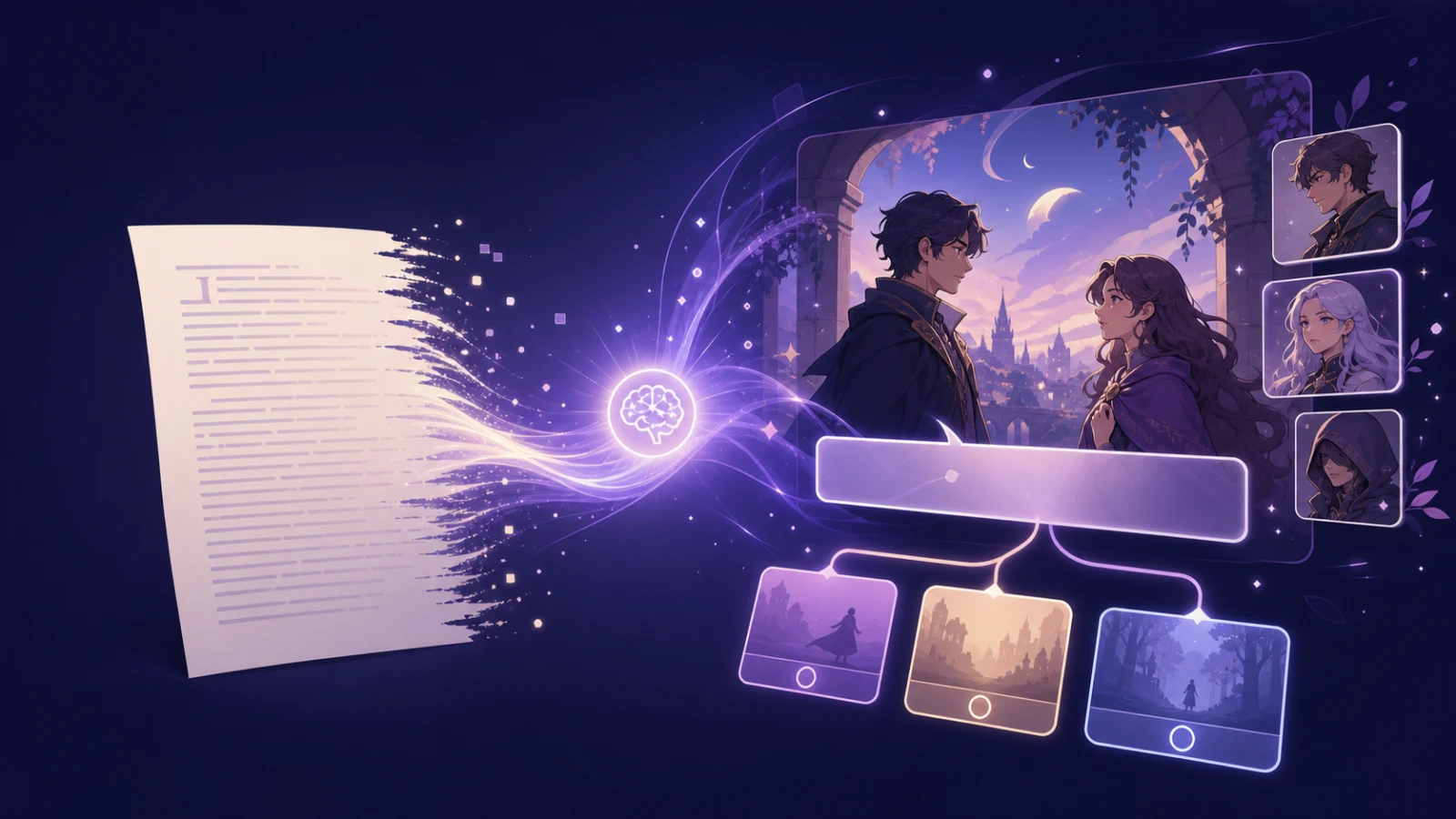Your Scenario, Automatically Turned Into a Visual Novel?