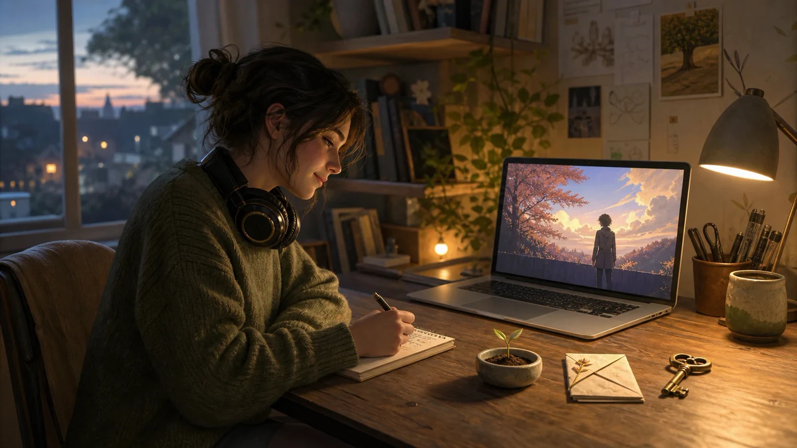 A creator reviews three ending keepsakes after a completed playtest.