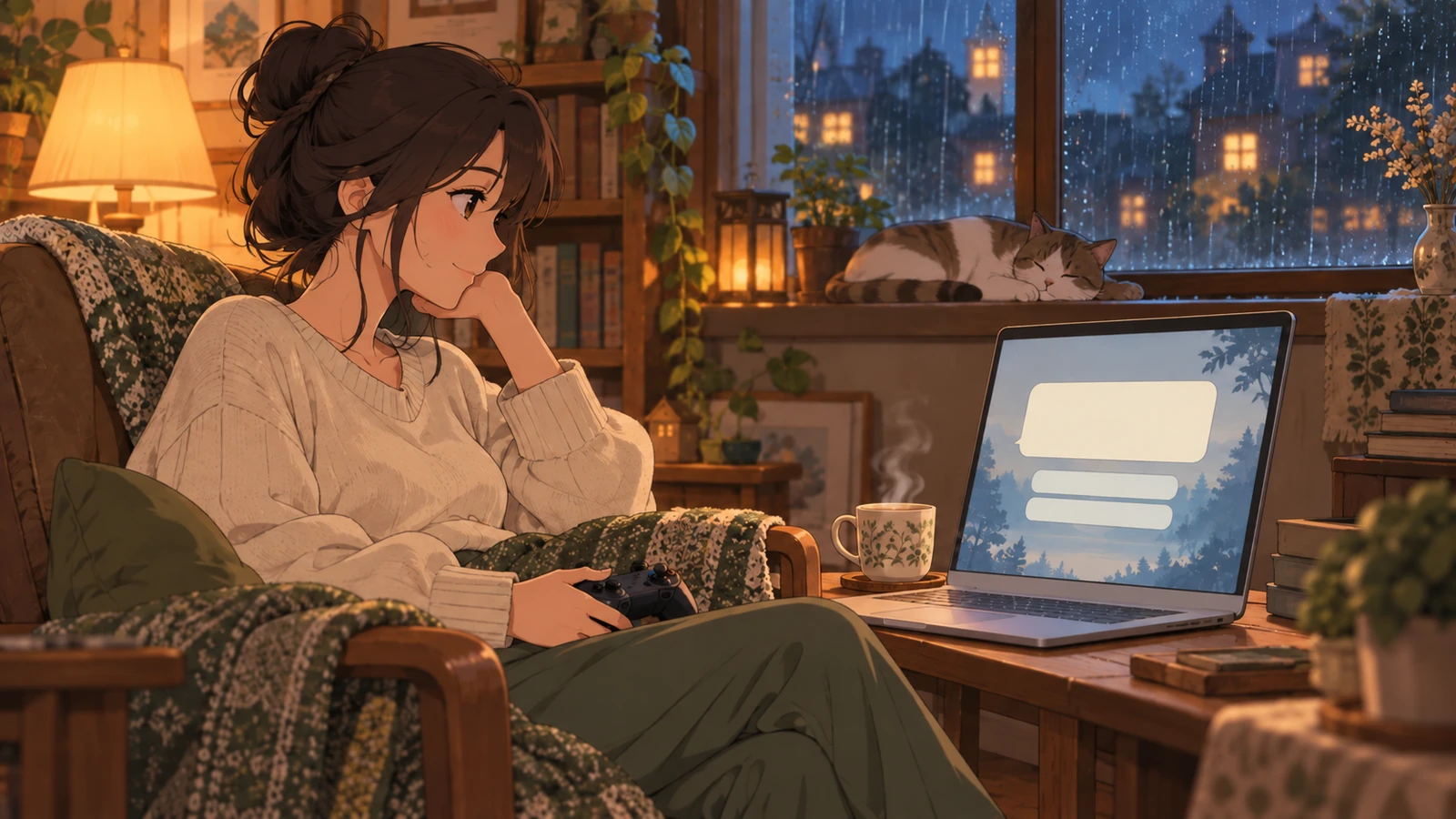 A reader taking all the time they need at a choice