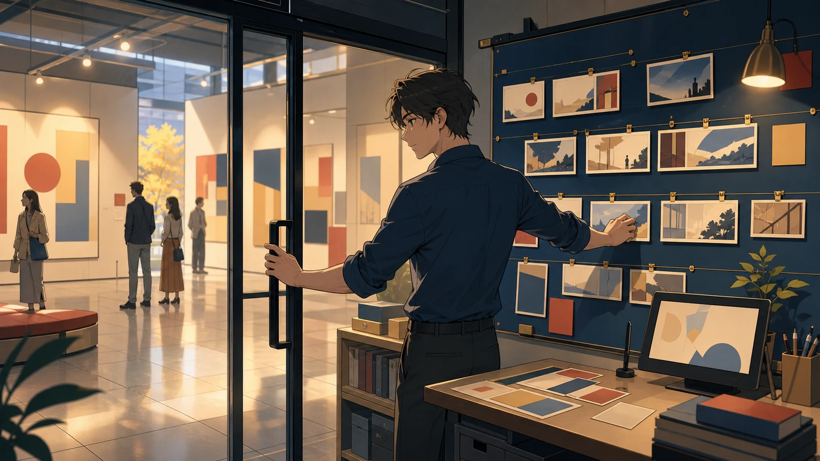 A creator protecting the public version during a larger revision