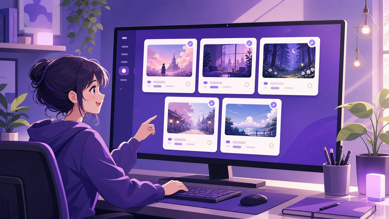 A creator staring at an empty editor