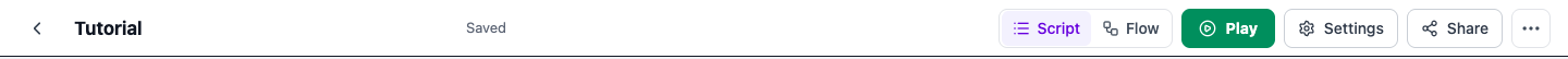 The title field and the save status in the editor header